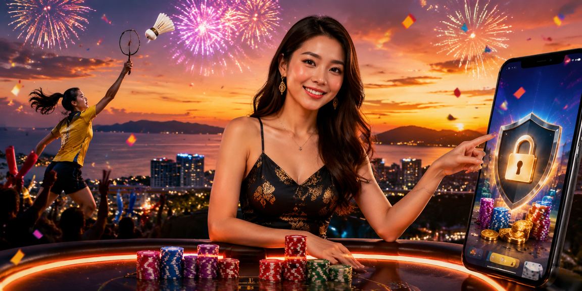 Pengguna Malaysia membuat deposit dalam talian bergaya Melayu di Kota Kinabalu Sabah