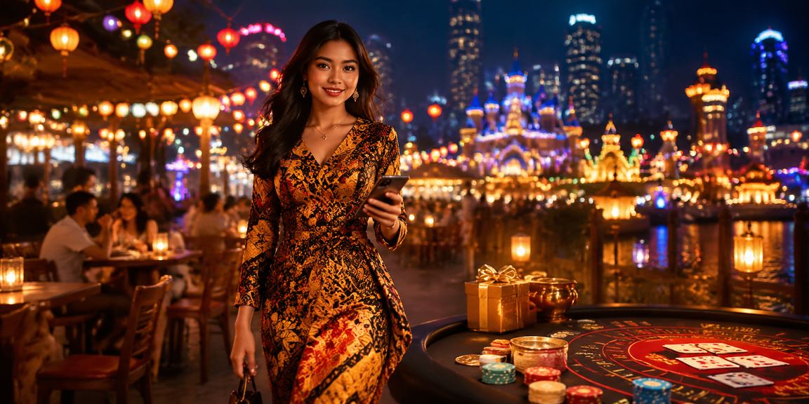 Suasana permainan kasino dalam talian bergaya batik Malaysia di platform uni5g